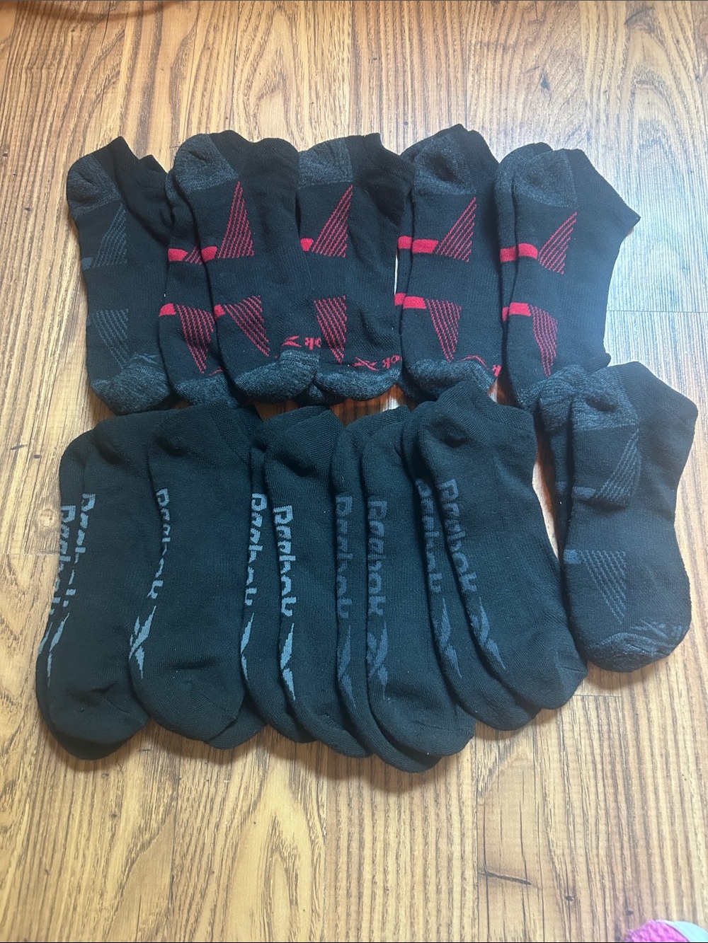 Reebok Men's Low Cut Socks Cushion Performance Training, Black - 11 Pairs